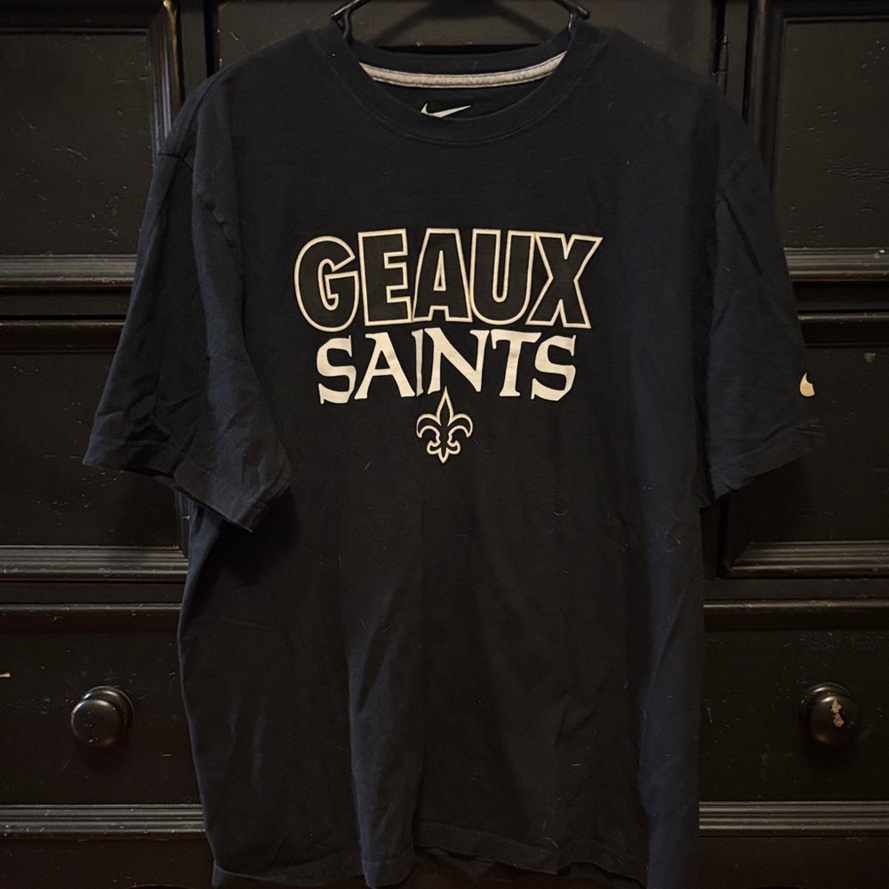 Nike Black Geaux Saints Short Sleeve Tee